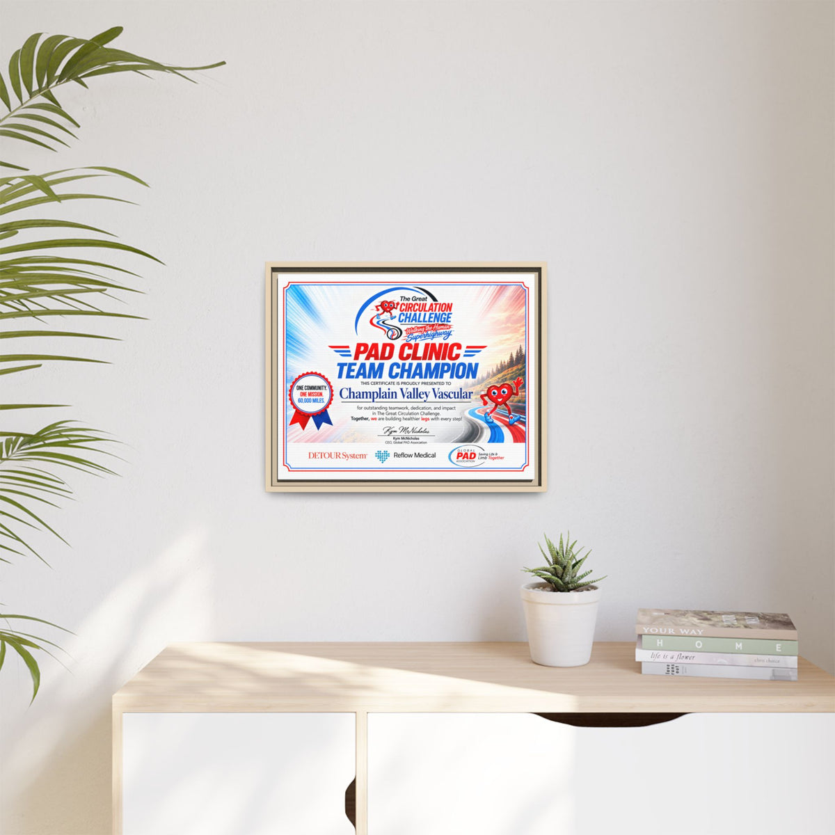 Clinic Champion - Matte Canvas, Framed (Multi-color)