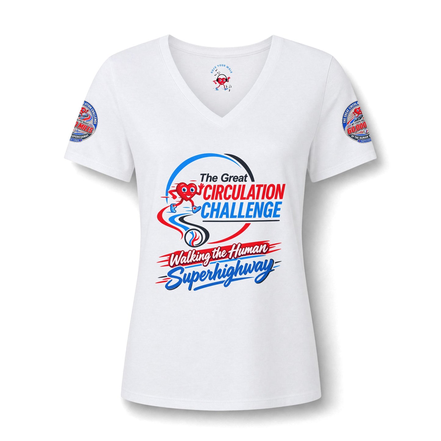 Women's Relaxed Heather CVC V-Neck Tee