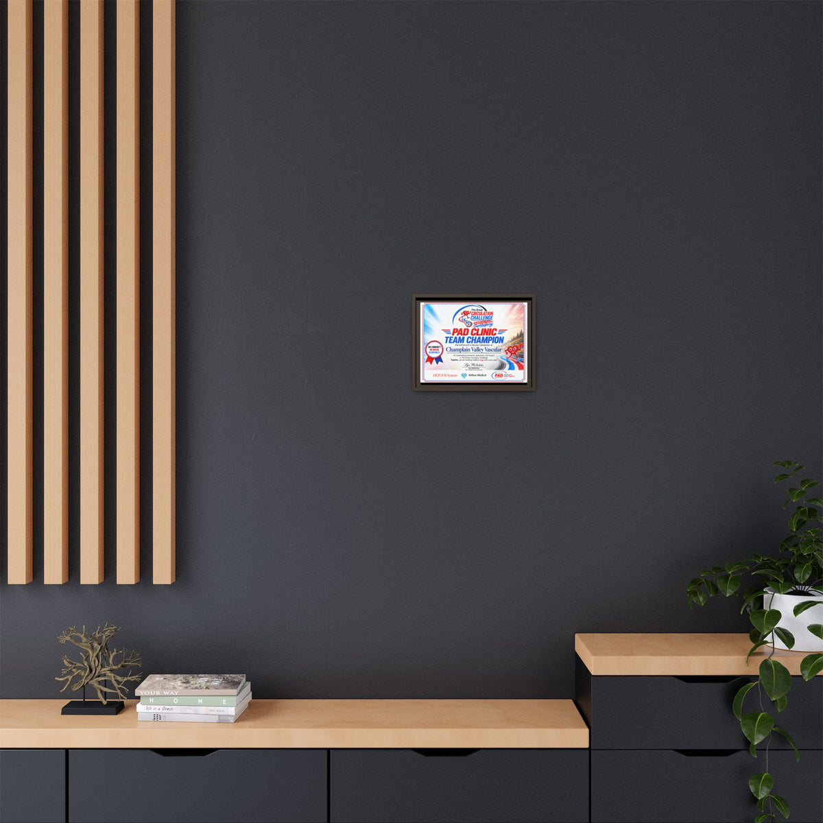Clinic Champion - Matte Canvas, Framed (Multi-color)