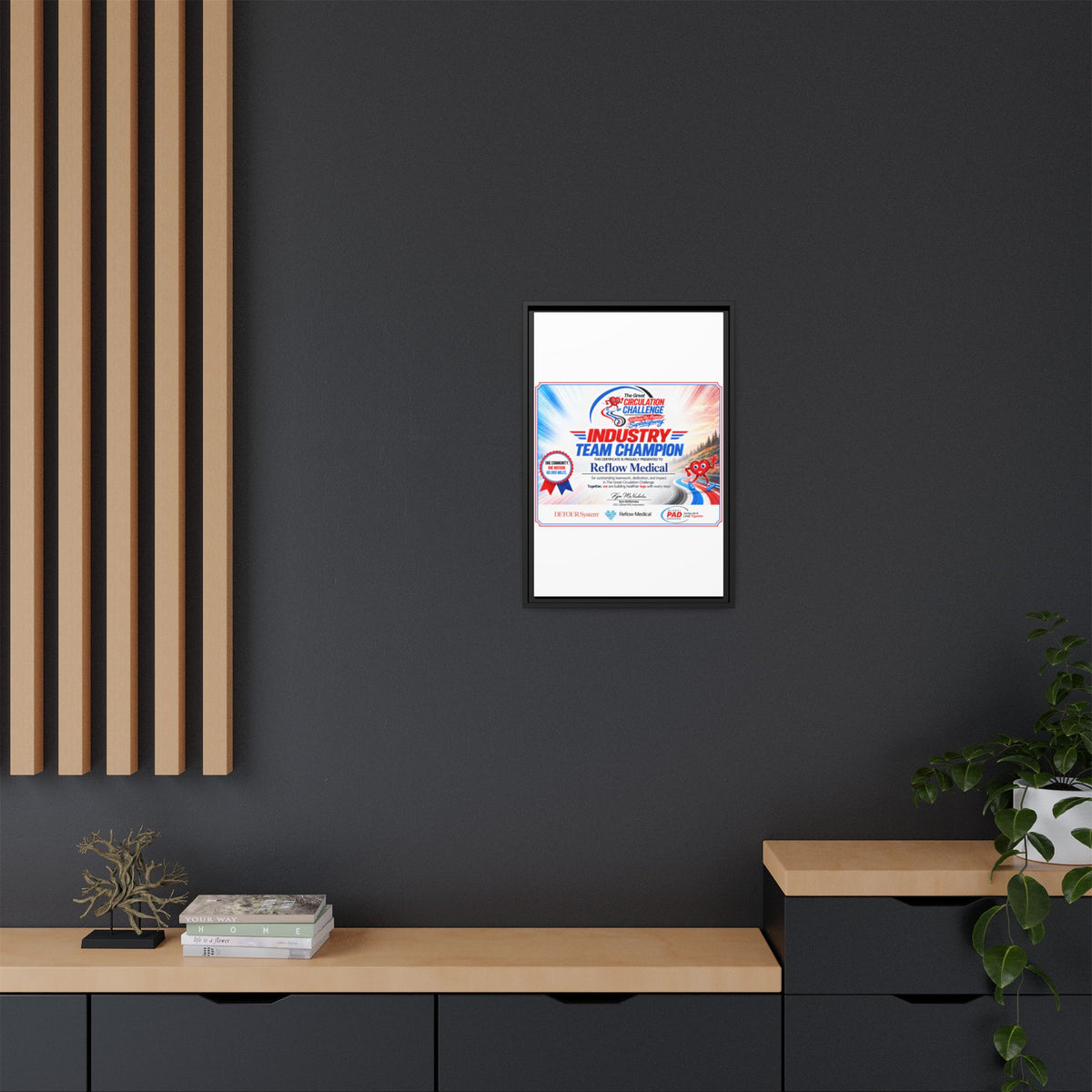 Reflow Medical - Matte Canvas, Framed (Multi-color)