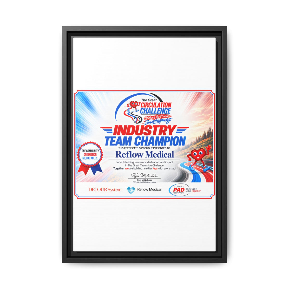 Reflow Medical - Matte Canvas, Framed (Multi-color)