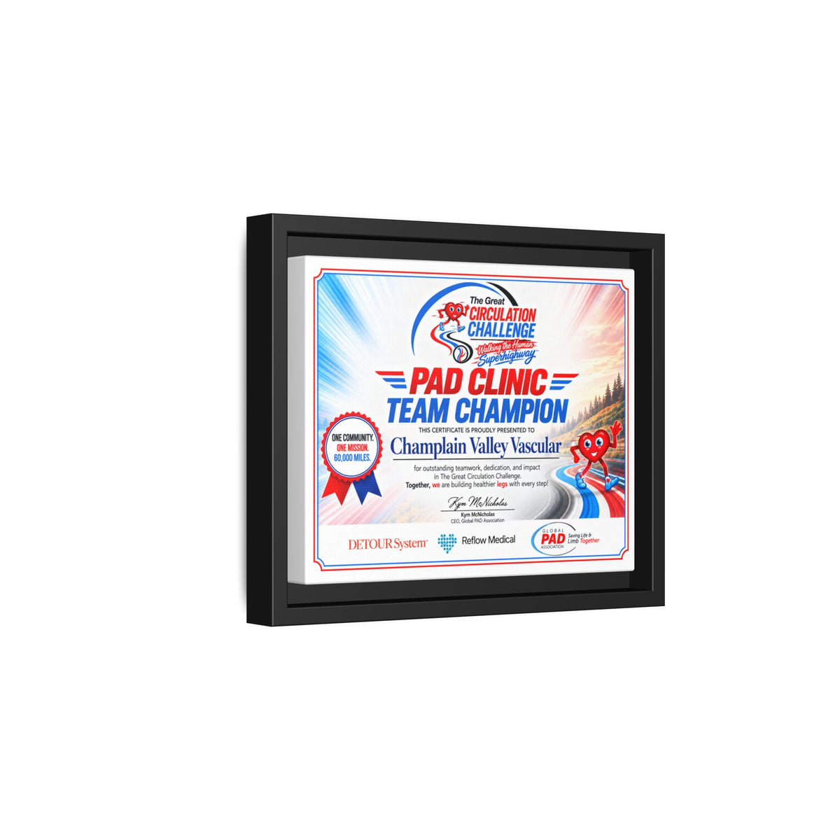 Clinic Champion - Matte Canvas, Framed (Multi-color)