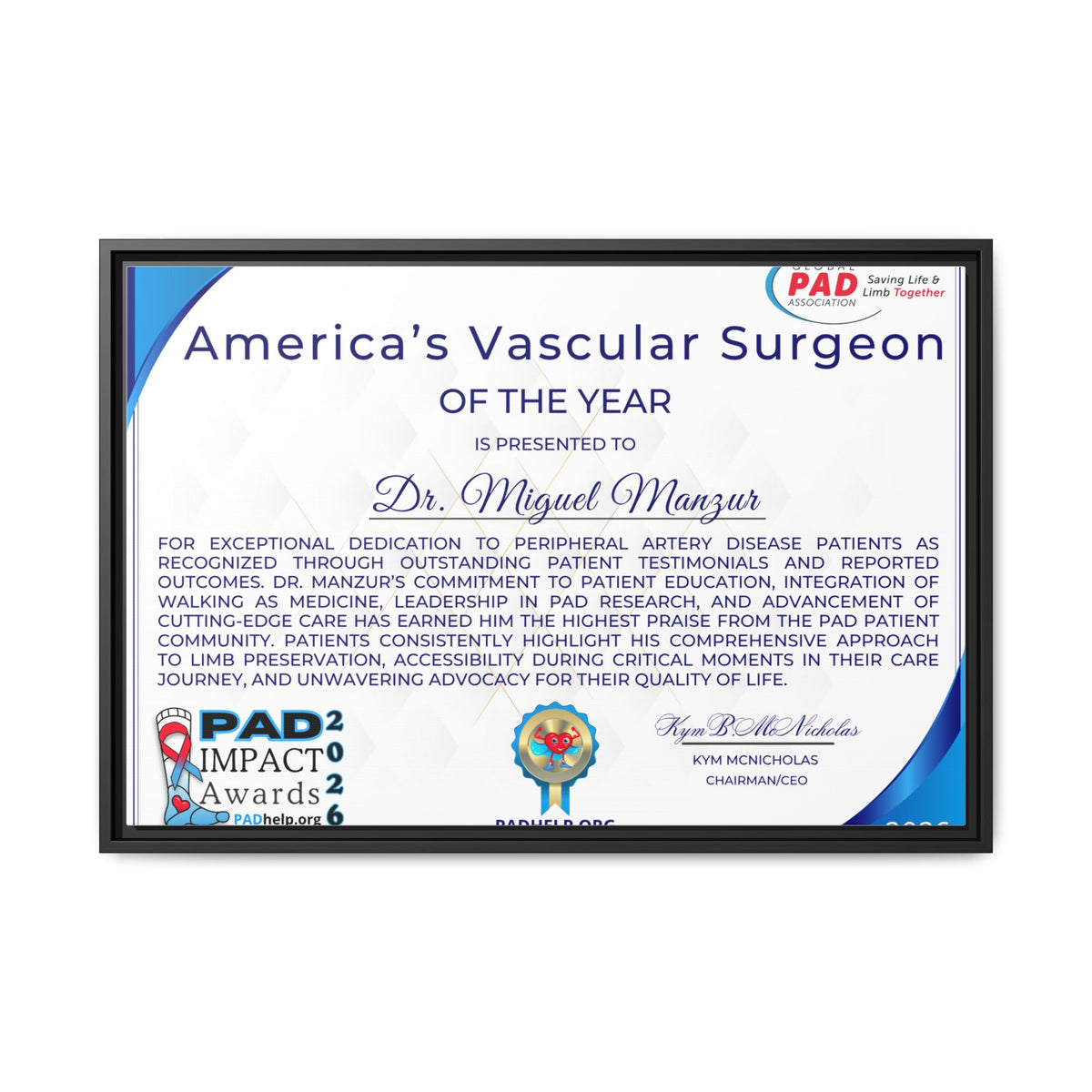 Dr Manzur Award