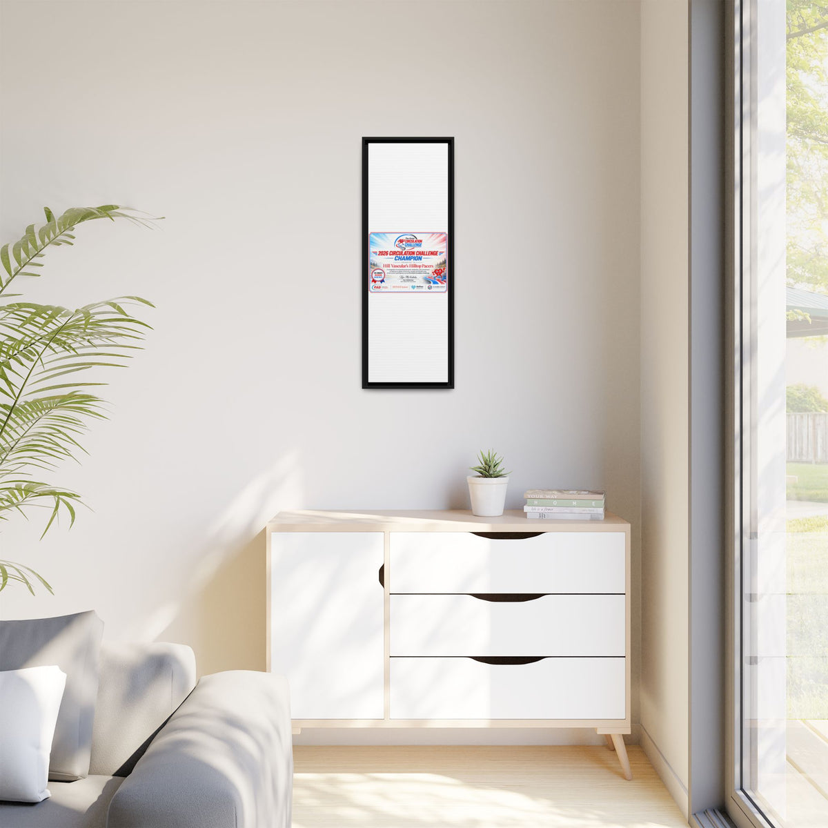 Hill Vascular Matte Canvas, Framed (Multi-color)