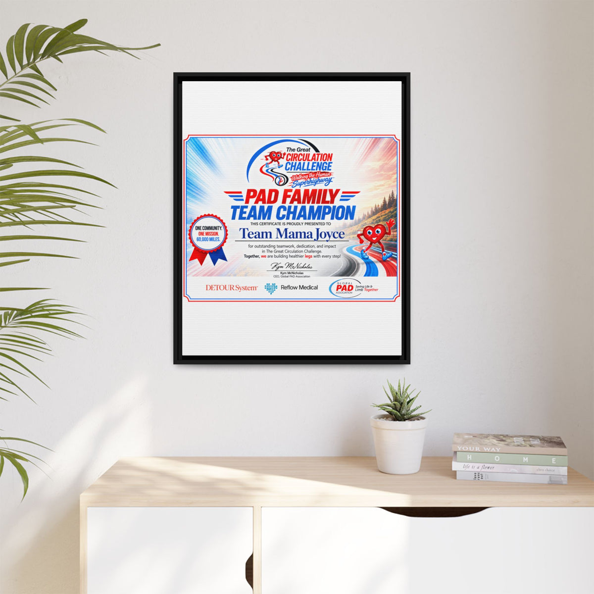Mama Joyce - Matte Canvas, Framed (Multi-color)