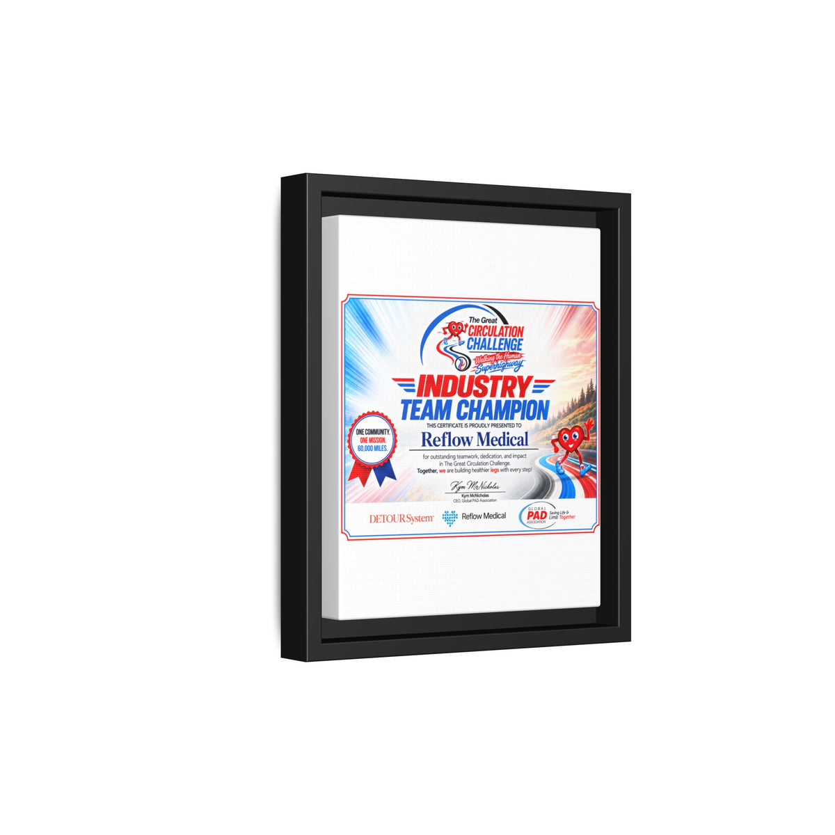 Reflow Medical - Matte Canvas, Framed (Multi-color)