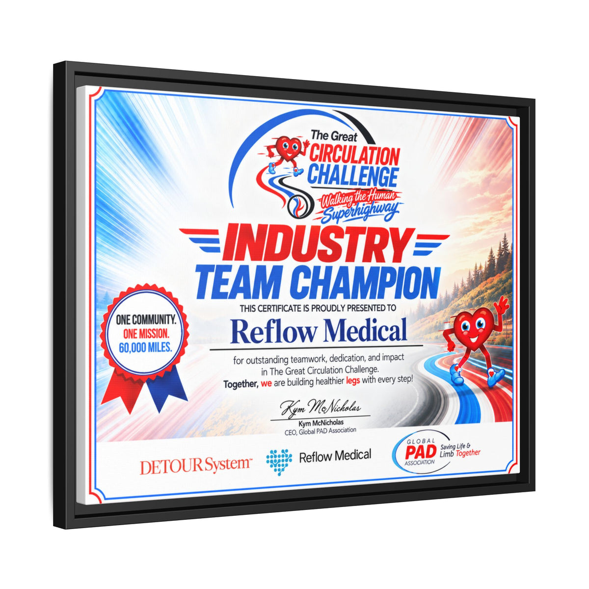 Reflow Medical - Matte Canvas, Framed (Multi-color)