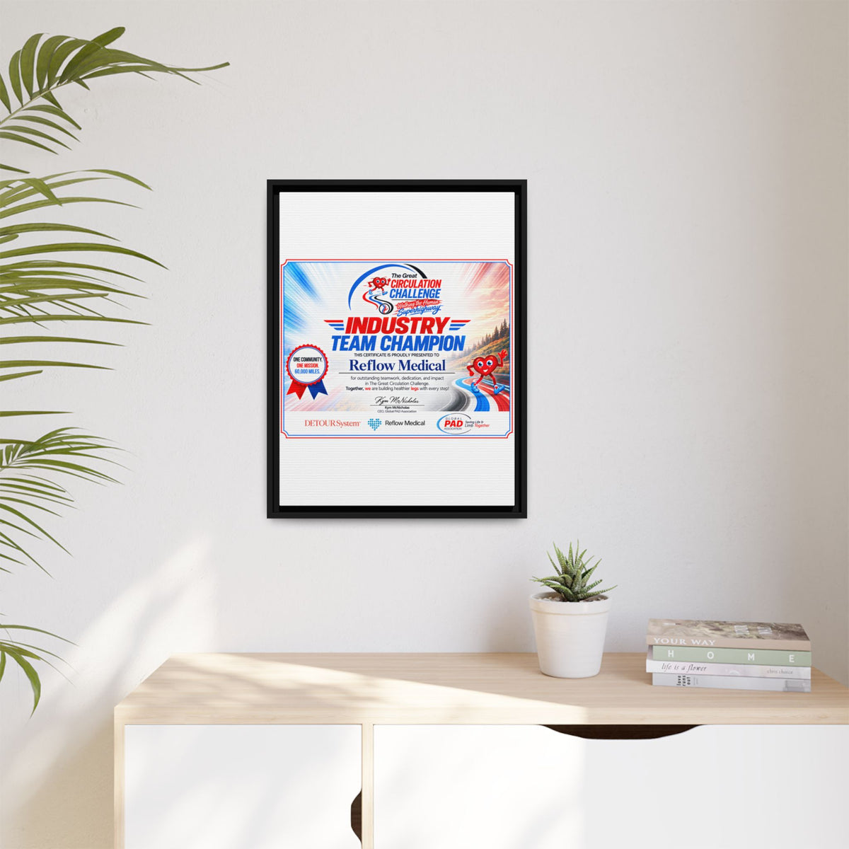 Reflow Medical - Matte Canvas, Framed (Multi-color)