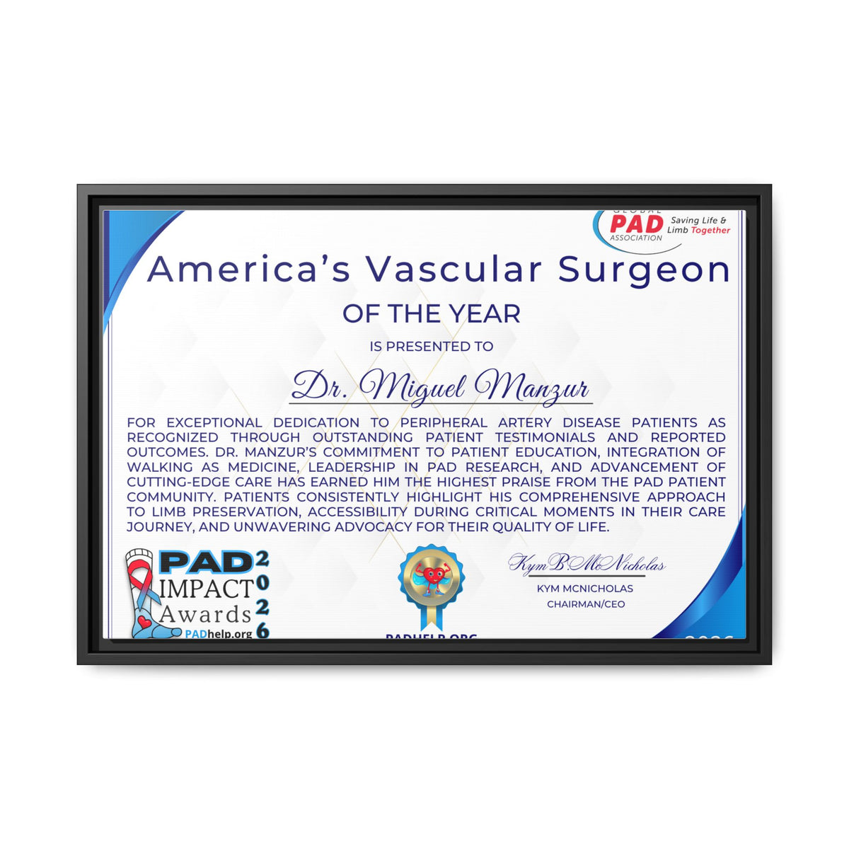 Dr Manzur Award