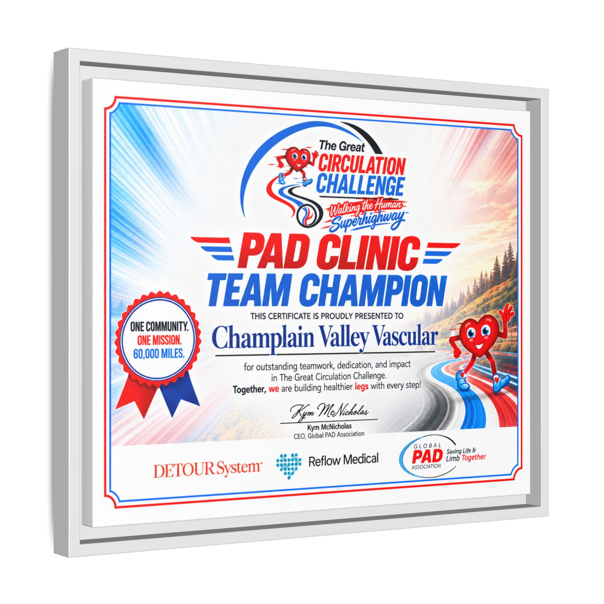 Clinic Champion - Matte Canvas, Framed (Multi-color)