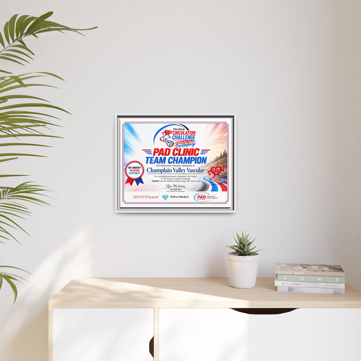 Clinic Champion - Matte Canvas, Framed (Multi-color)