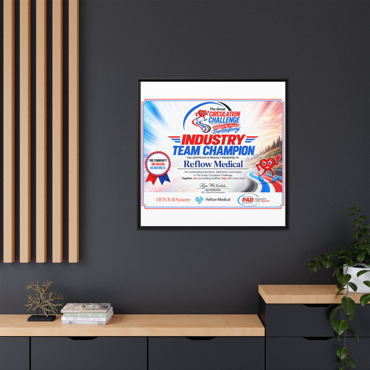 Reflow Medical - Matte Canvas, Framed (Multi-color)