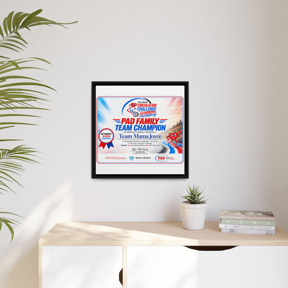 Mama Joyce - Matte Canvas, Framed (Multi-color)