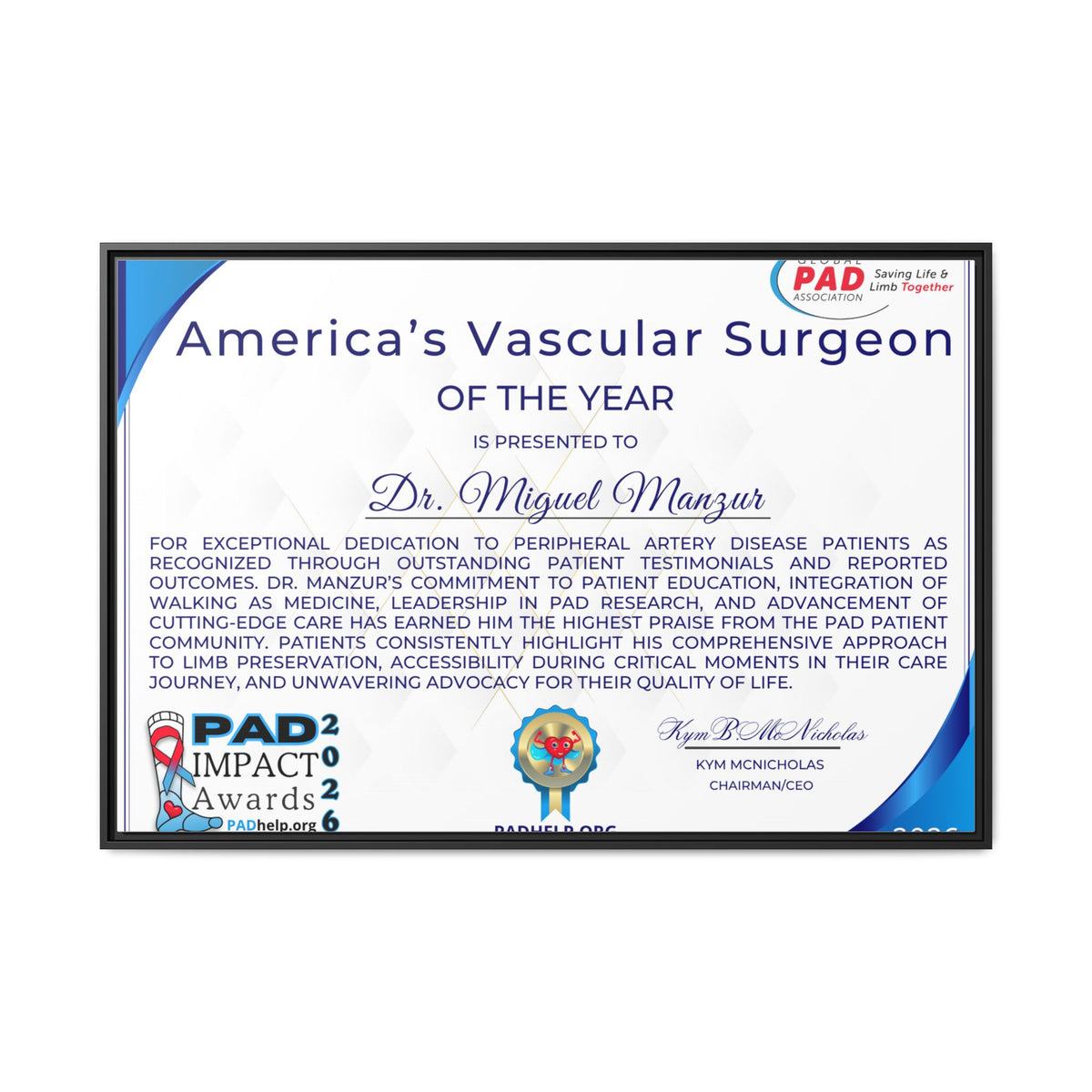 Dr Manzur Award