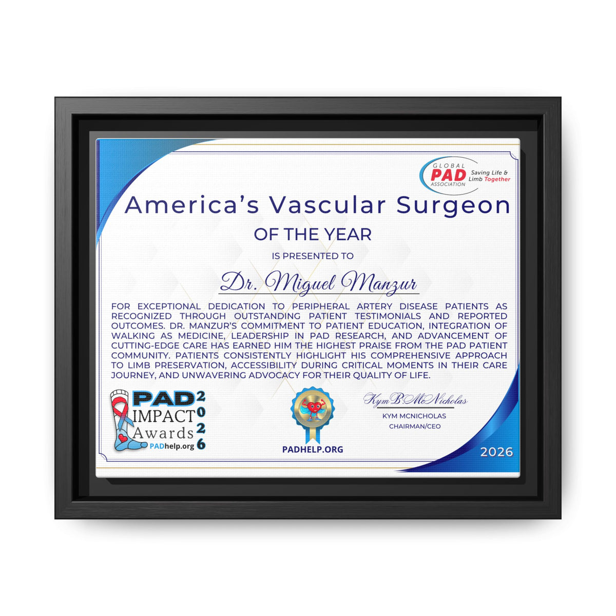 Dr Manzur Award