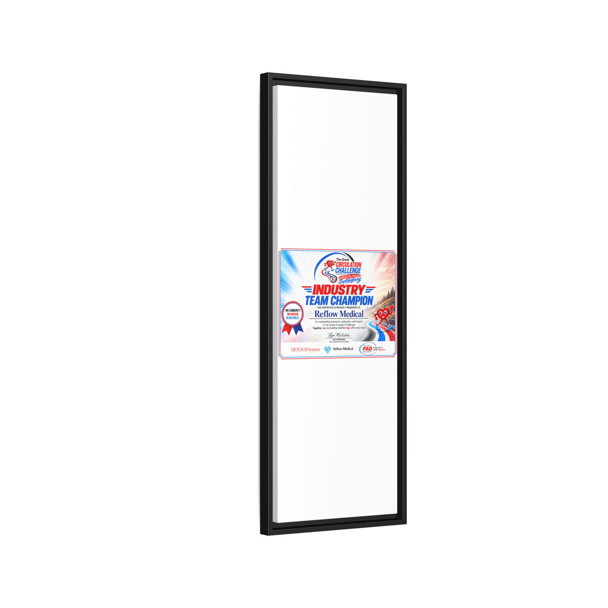 Reflow Medical - Matte Canvas, Framed (Multi-color)