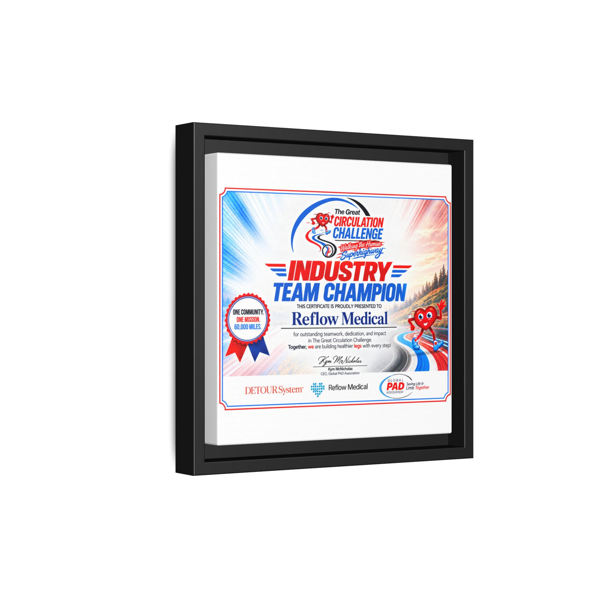 Reflow Medical - Matte Canvas, Framed (Multi-color)