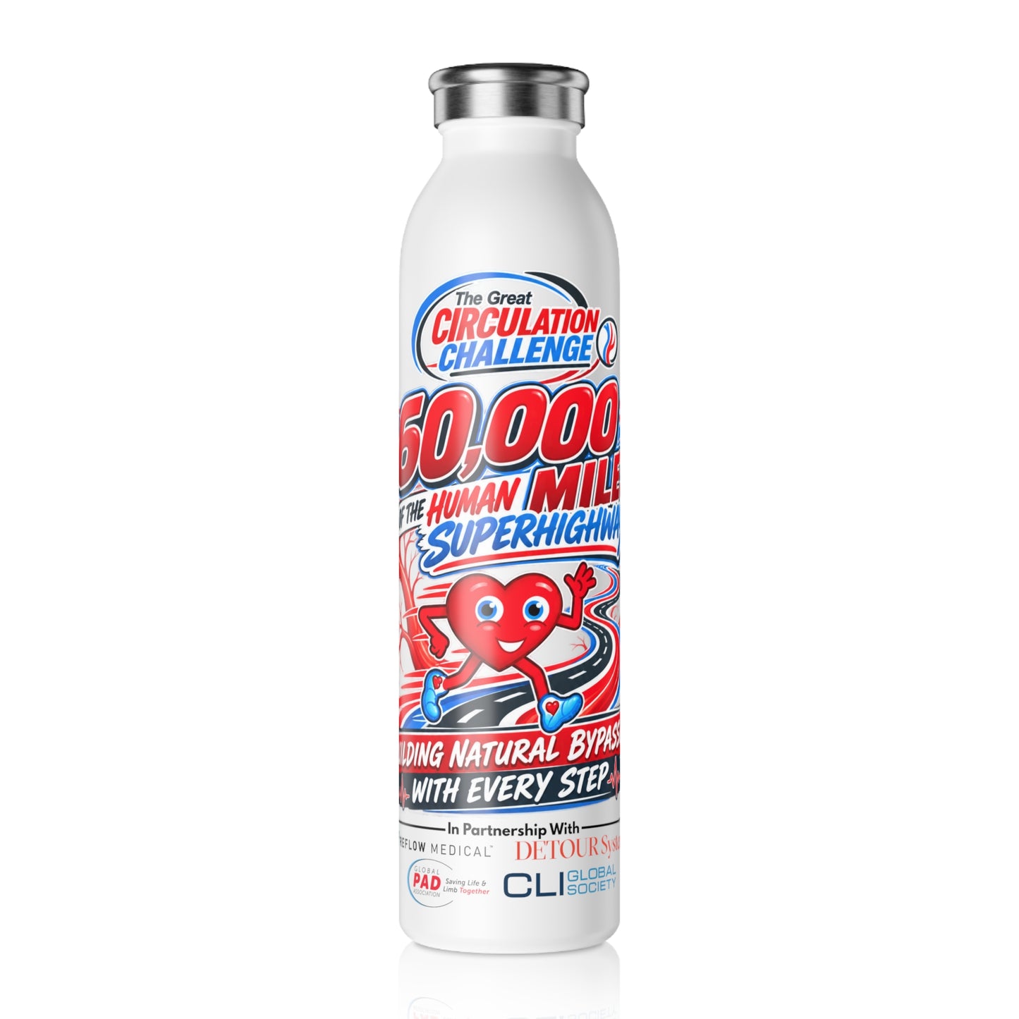 The Great Circulation Challenge Slim Water Bottle