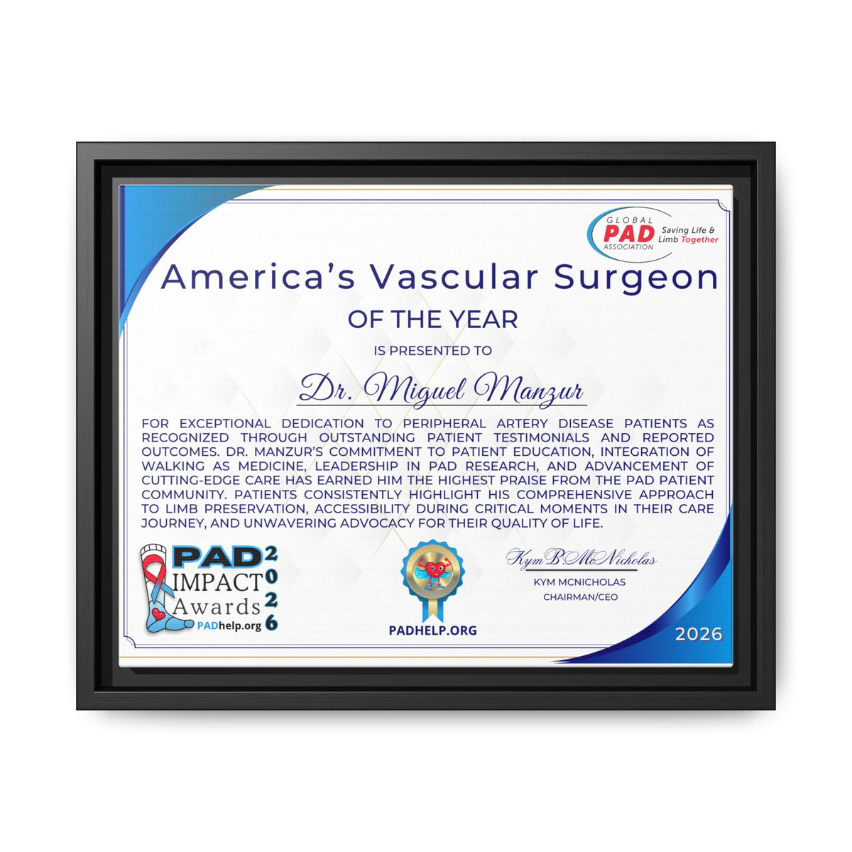 Dr Manzur Award