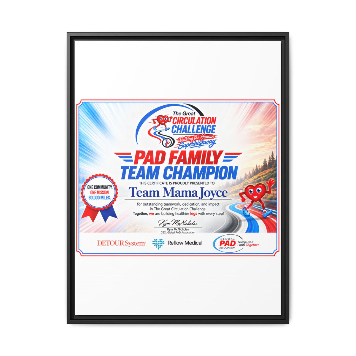 Mama Joyce - Matte Canvas, Framed (Multi-color)