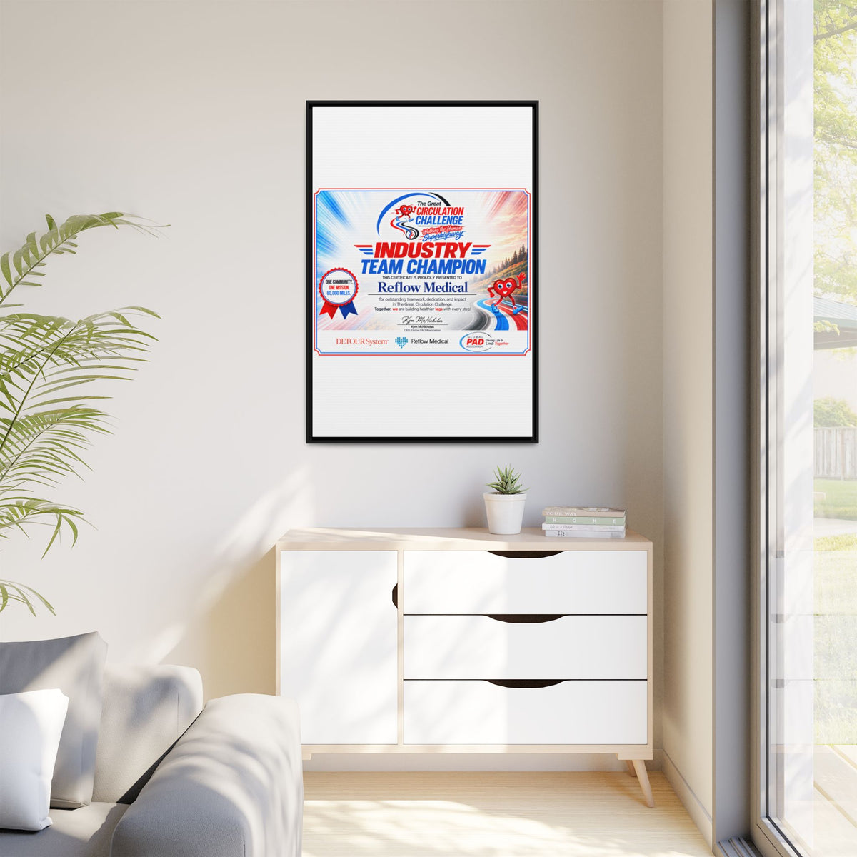 Reflow Medical - Matte Canvas, Framed (Multi-color)