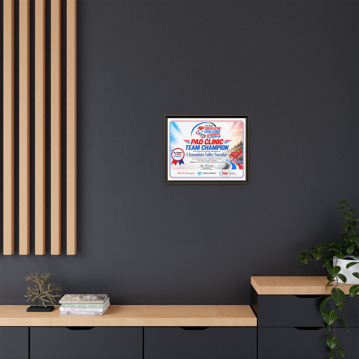 Clinic Champion - Matte Canvas, Framed (Multi-color)