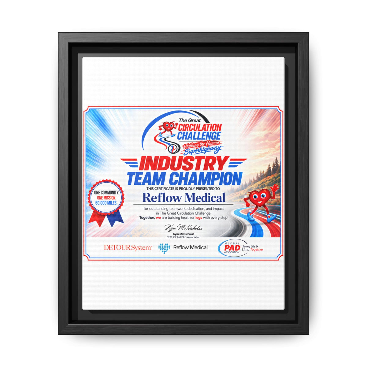 Reflow Medical - Matte Canvas, Framed (Multi-color)