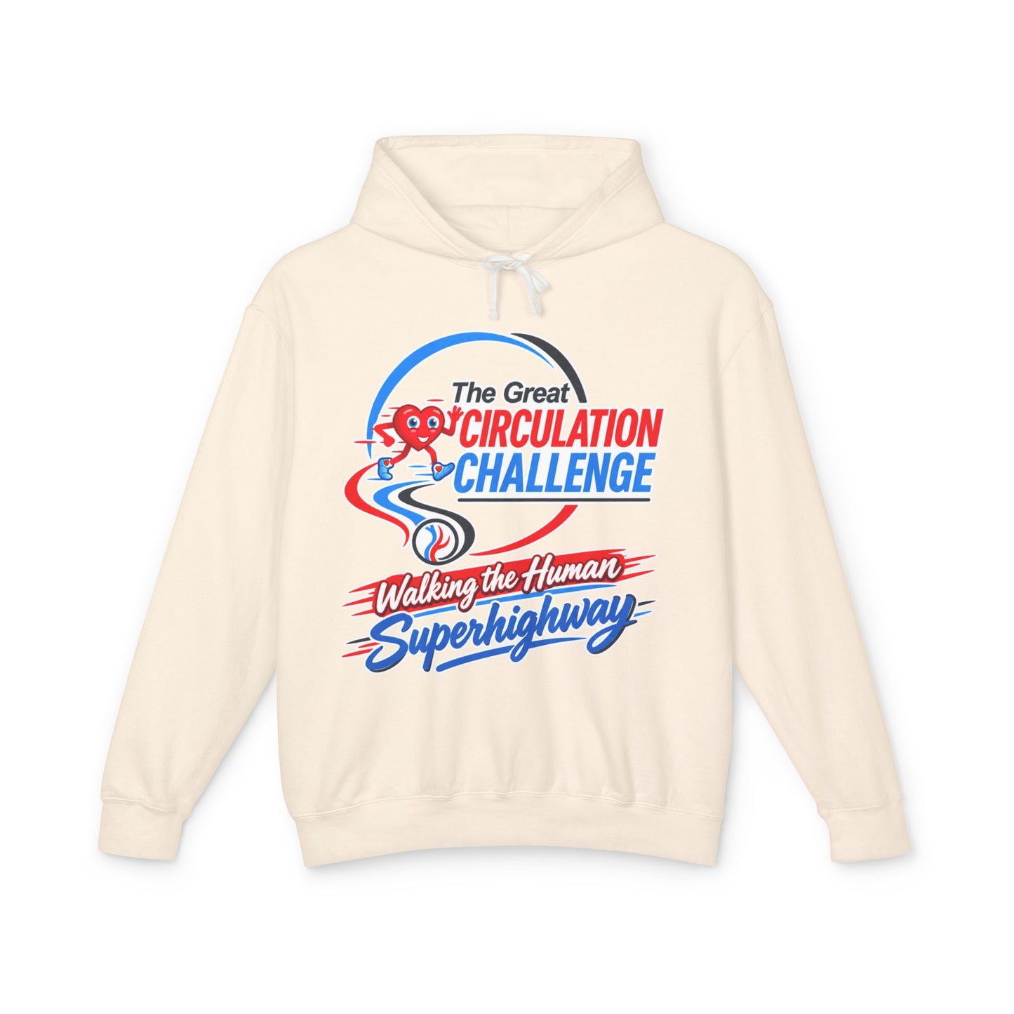 The Great Circulation Challenge Unisex Lightweight Hooded Sweatshirt