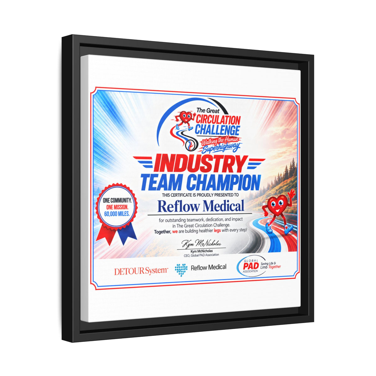 Reflow Medical - Matte Canvas, Framed (Multi-color)