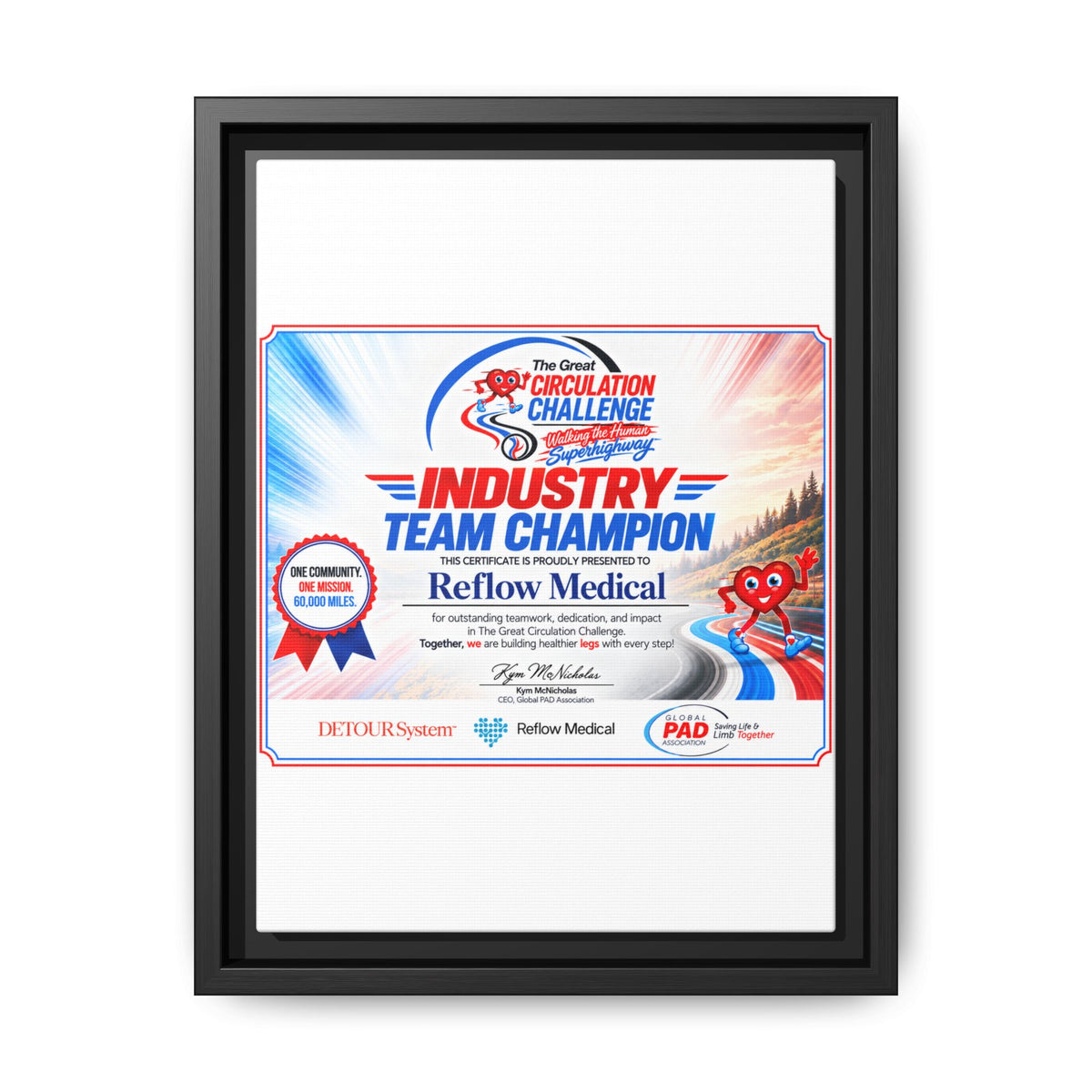 Reflow Medical - Matte Canvas, Framed (Multi-color)