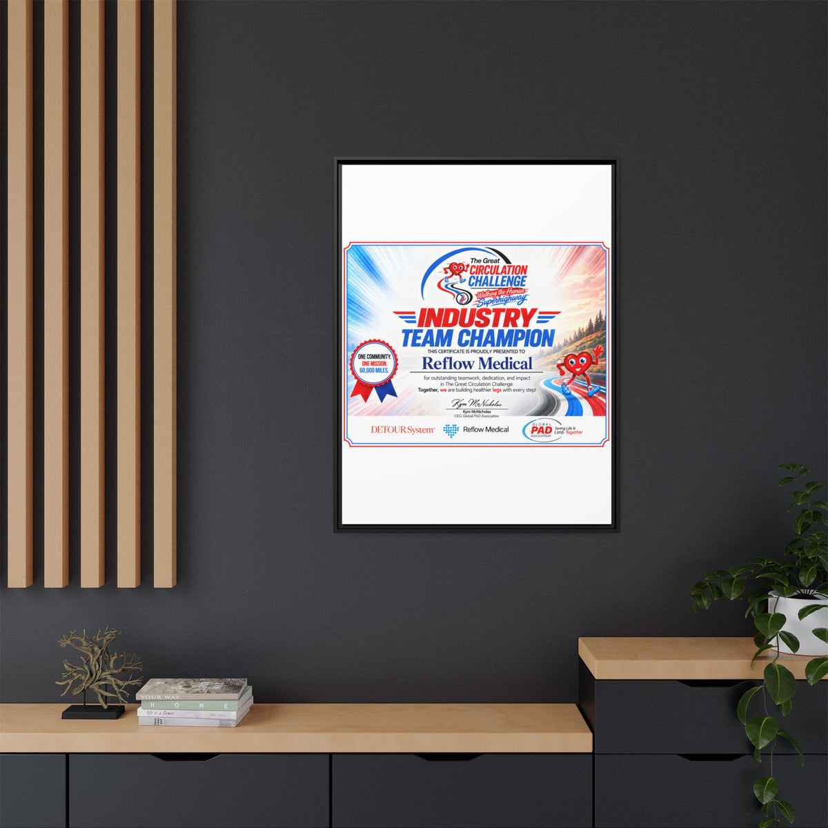 Reflow Medical - Matte Canvas, Framed (Multi-color)