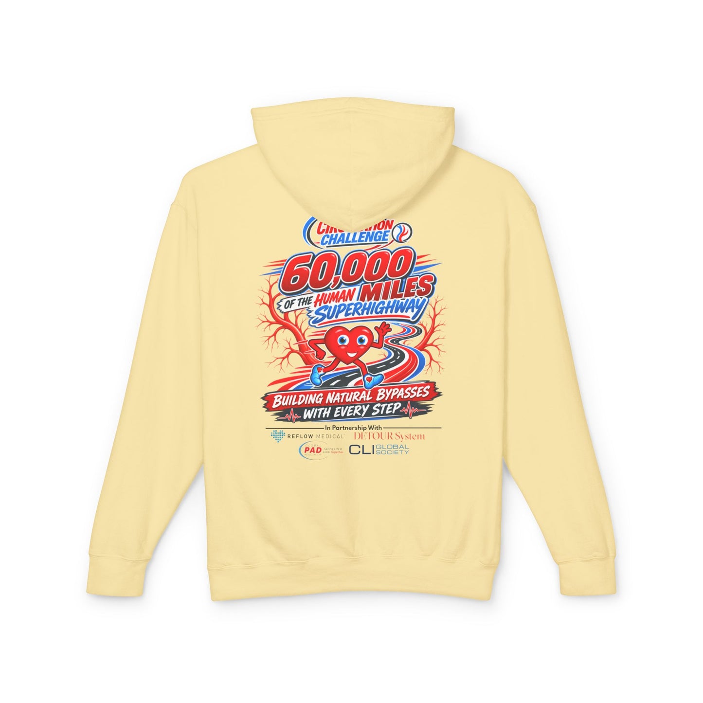 The Great Circulation Challenge Unisex Lightweight Hooded Sweatshirt