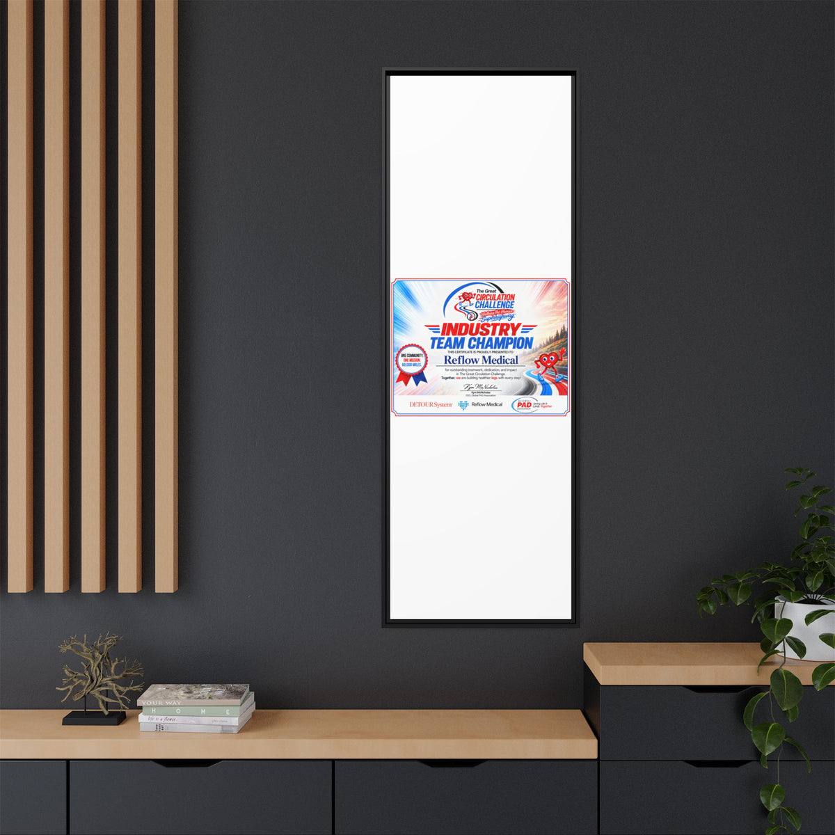Reflow Medical - Matte Canvas, Framed (Multi-color)
