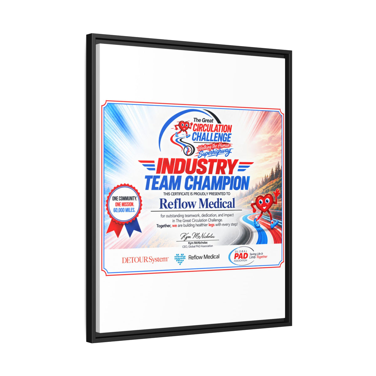 Reflow Medical - Matte Canvas, Framed (Multi-color)