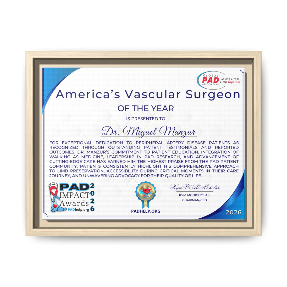 Dr Manzur Award