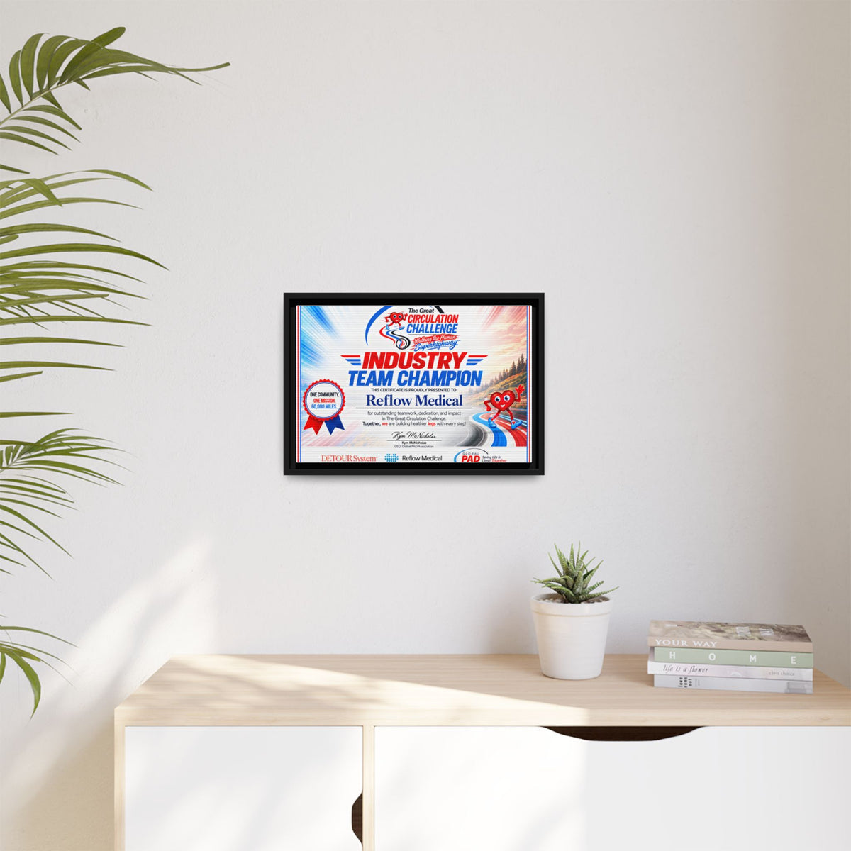 Reflow Medical - Matte Canvas, Framed (Multi-color)