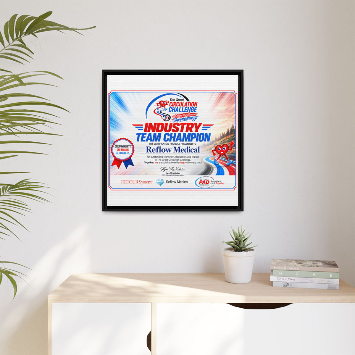 Reflow Medical - Matte Canvas, Framed (Multi-color)