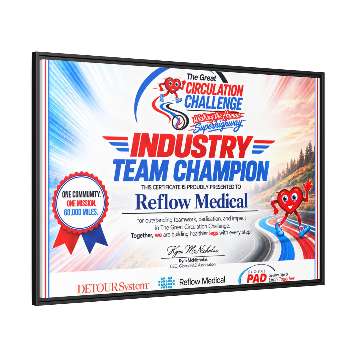 Reflow Medical - Matte Canvas, Framed (Multi-color)