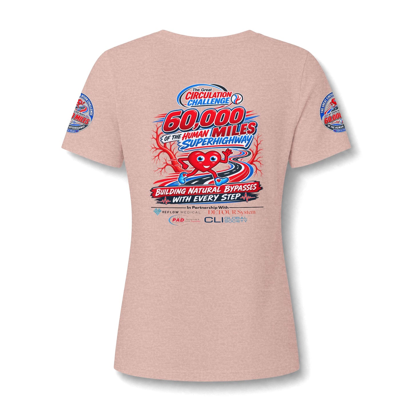 Women's Relaxed Heather CVC V-Neck Tee
