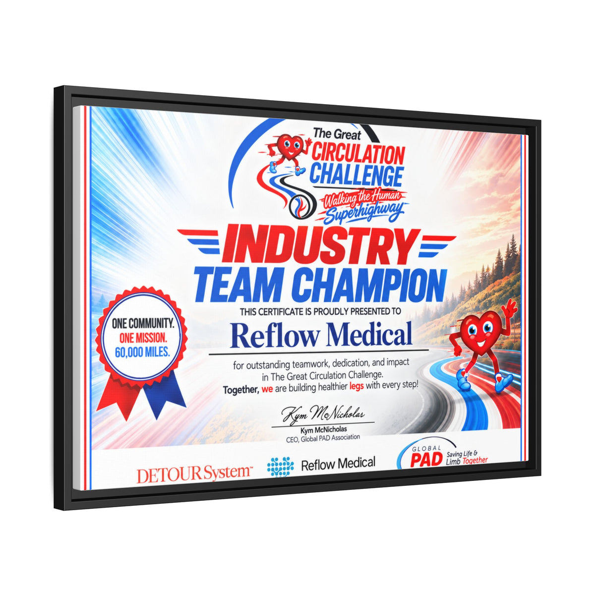 Reflow Medical - Matte Canvas, Framed (Multi-color)