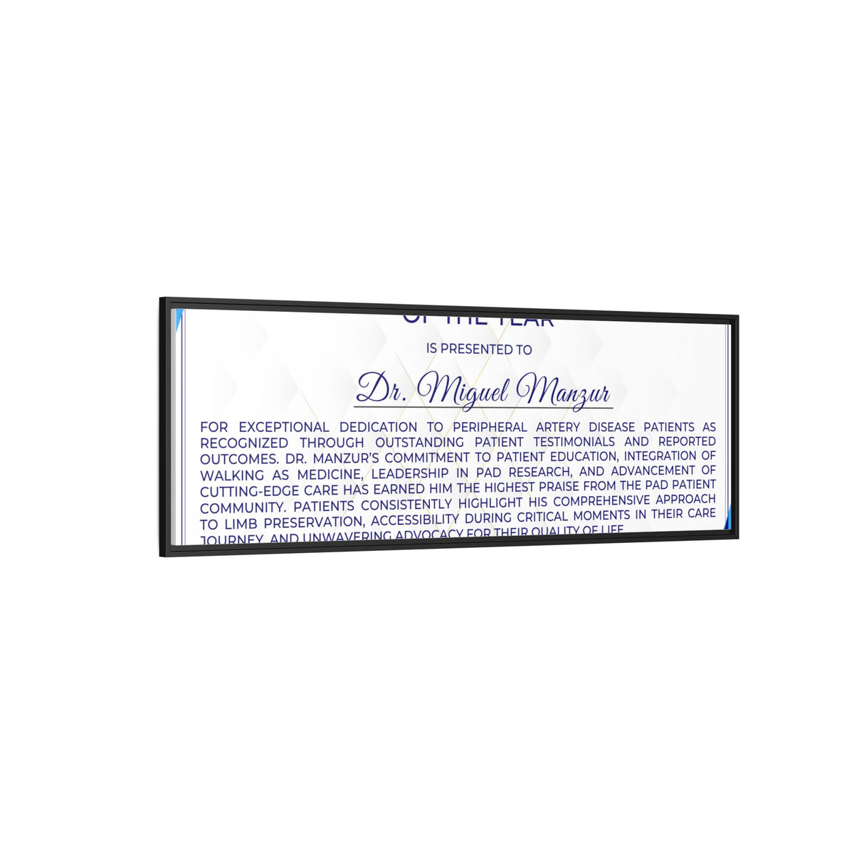 Dr Manzur Award