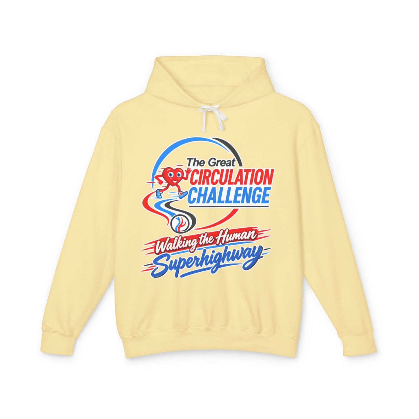 The Great Circulation Challenge Unisex Lightweight Hooded Sweatshirt