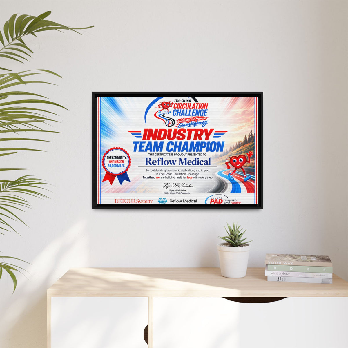 Reflow Medical - Matte Canvas, Framed (Multi-color)