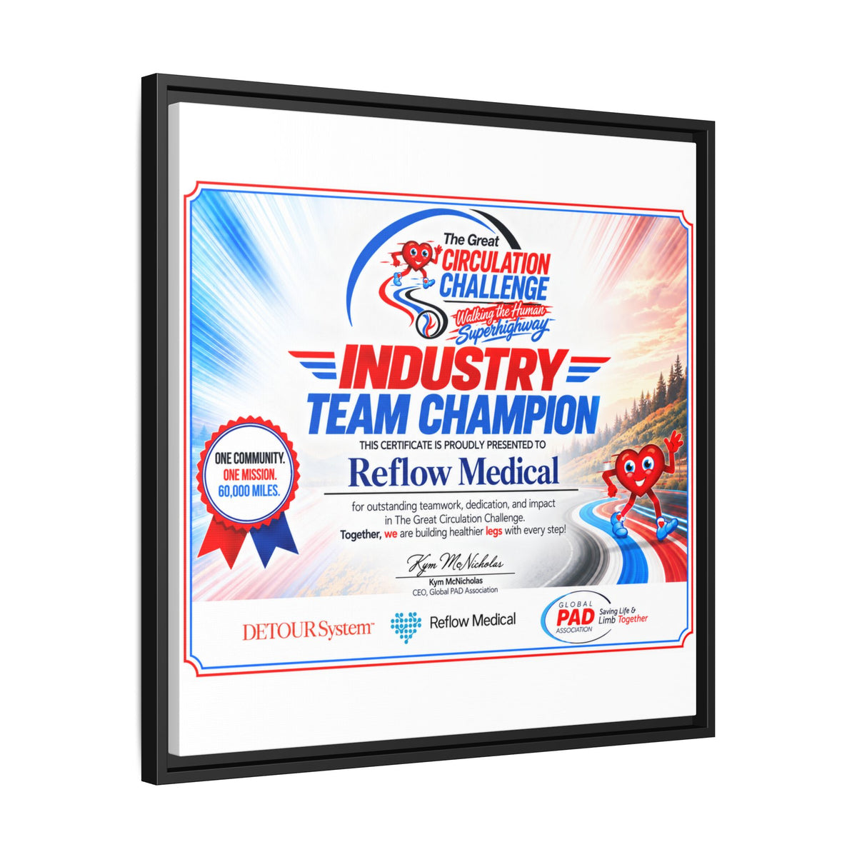Reflow Medical - Matte Canvas, Framed (Multi-color)