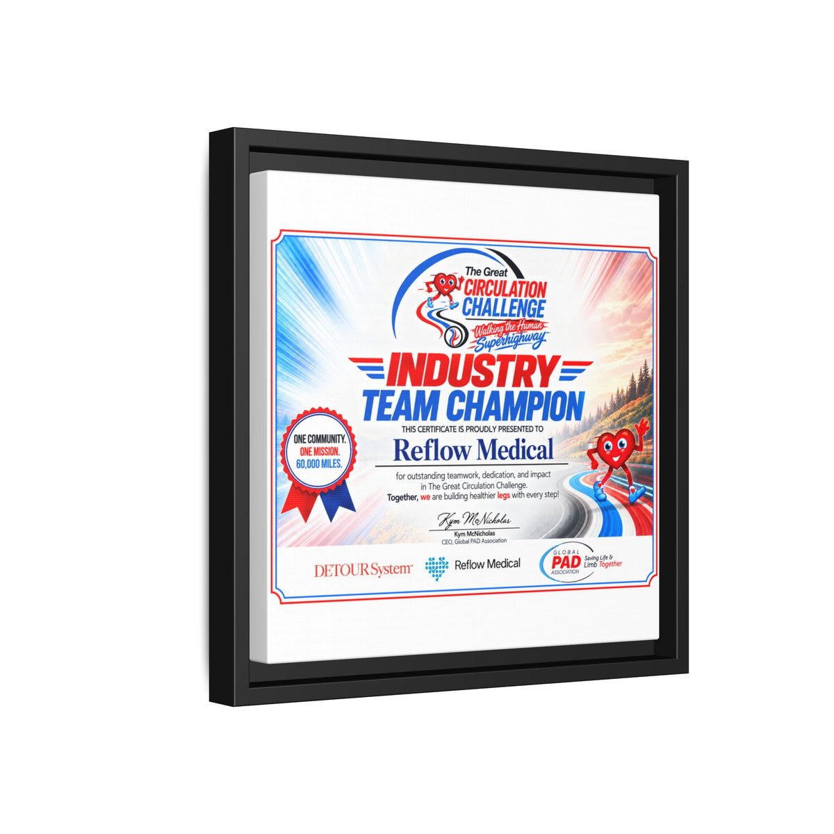 Reflow Medical - Matte Canvas, Framed (Multi-color)