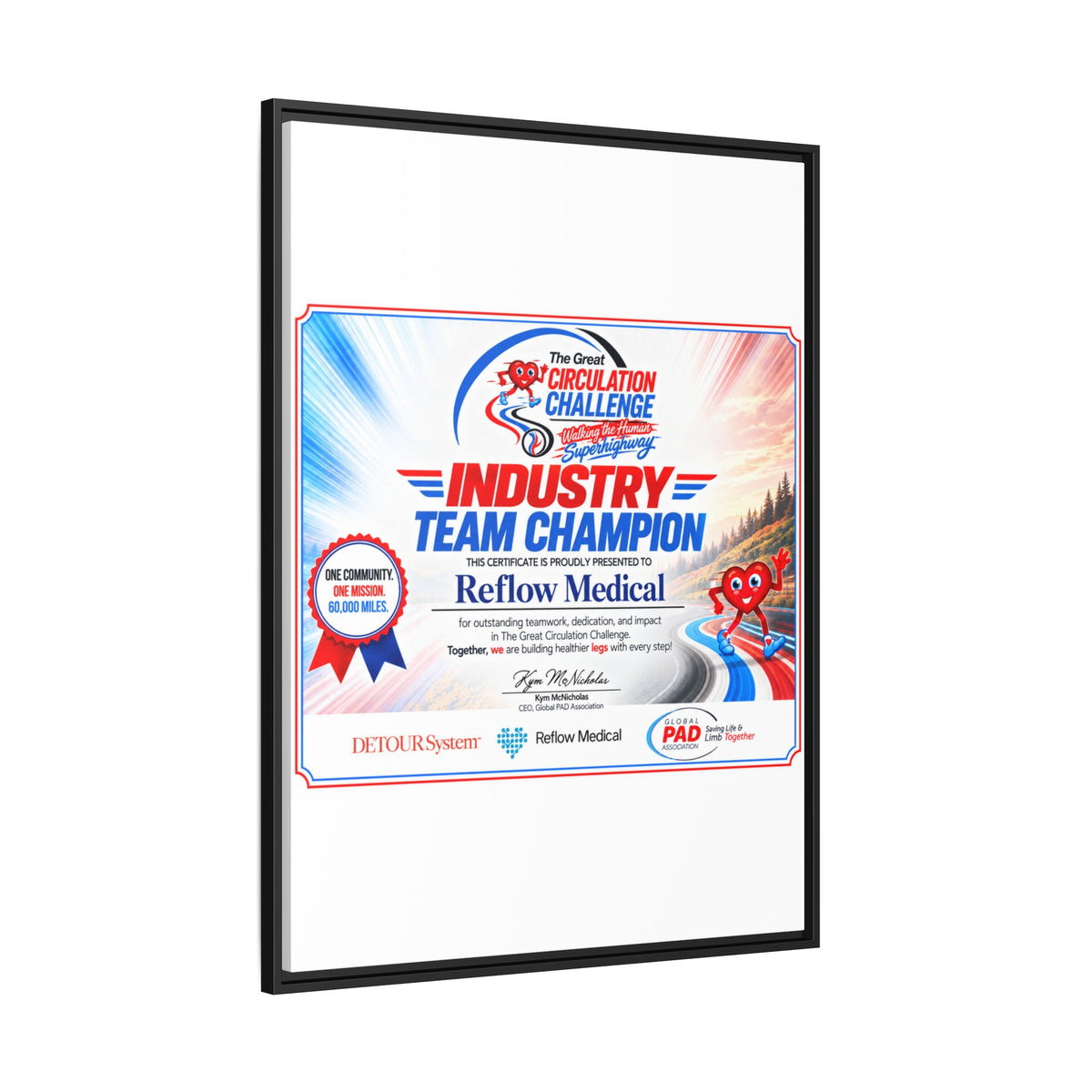 Reflow Medical - Matte Canvas, Framed (Multi-color)