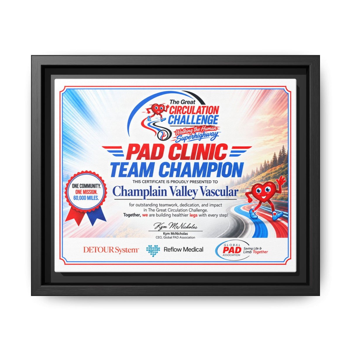 Clinic Champion - Matte Canvas, Framed (Multi-color)