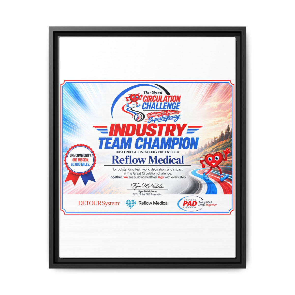 Reflow Medical - Matte Canvas, Framed (Multi-color)