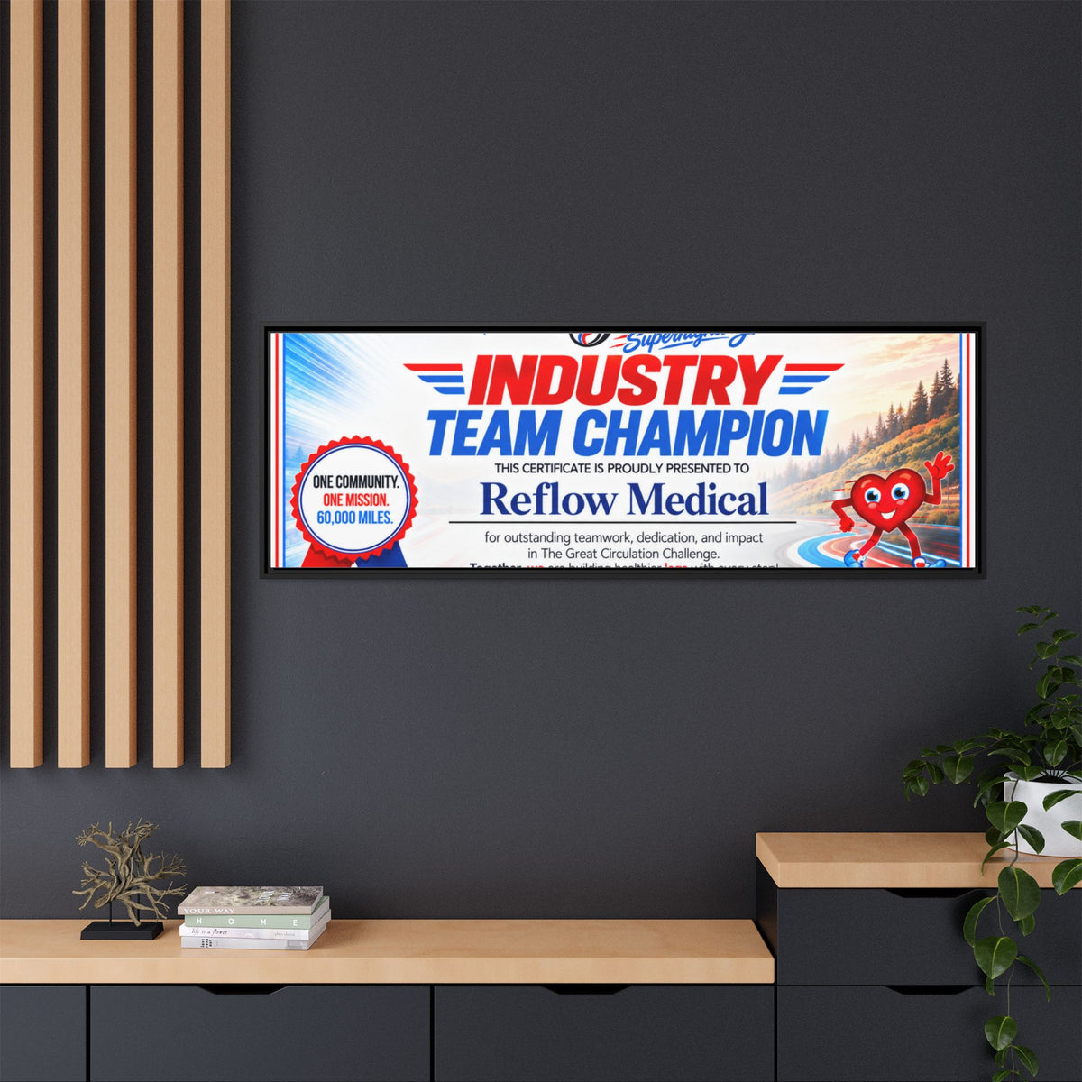 Reflow Medical - Matte Canvas, Framed (Multi-color)
