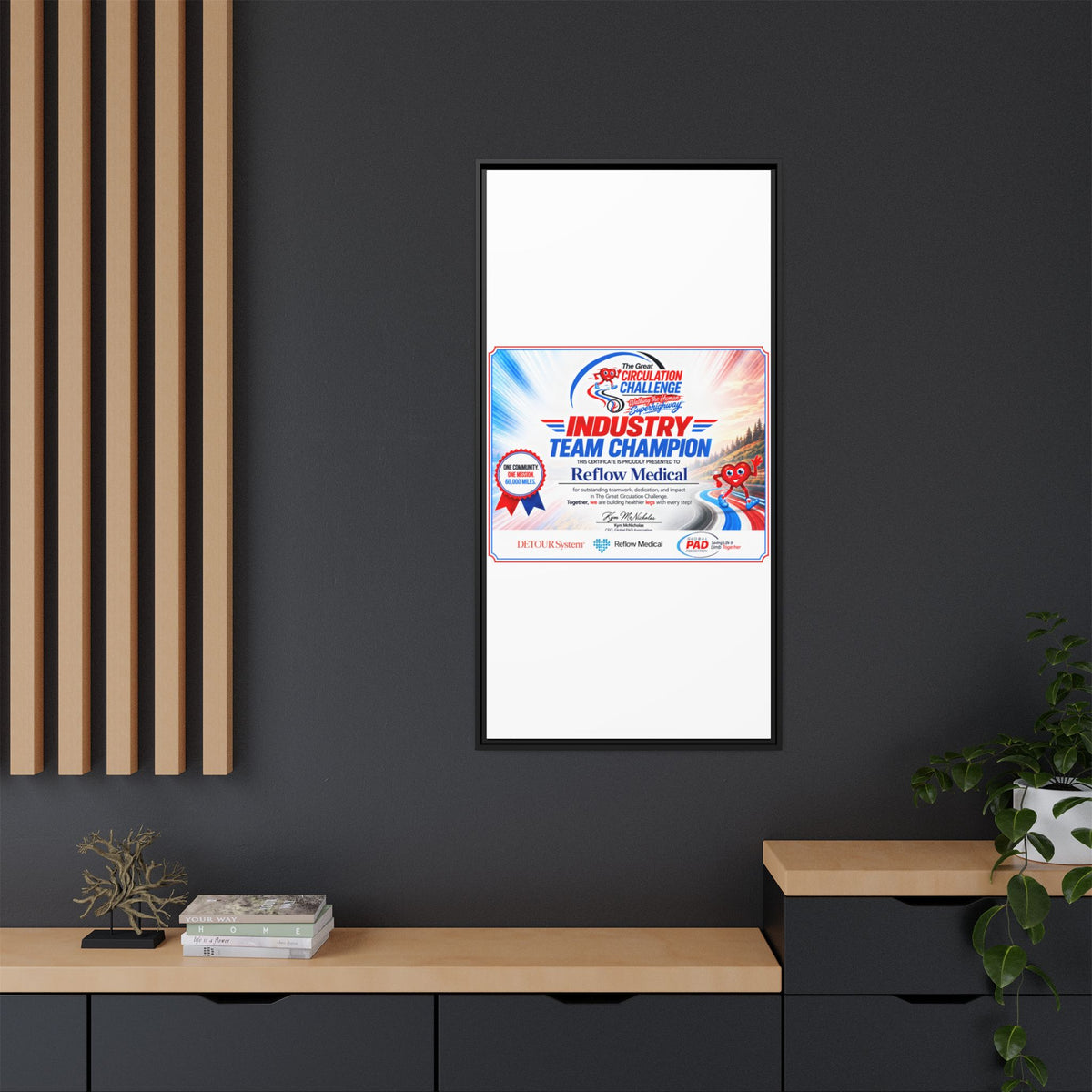 Reflow Medical - Matte Canvas, Framed (Multi-color)